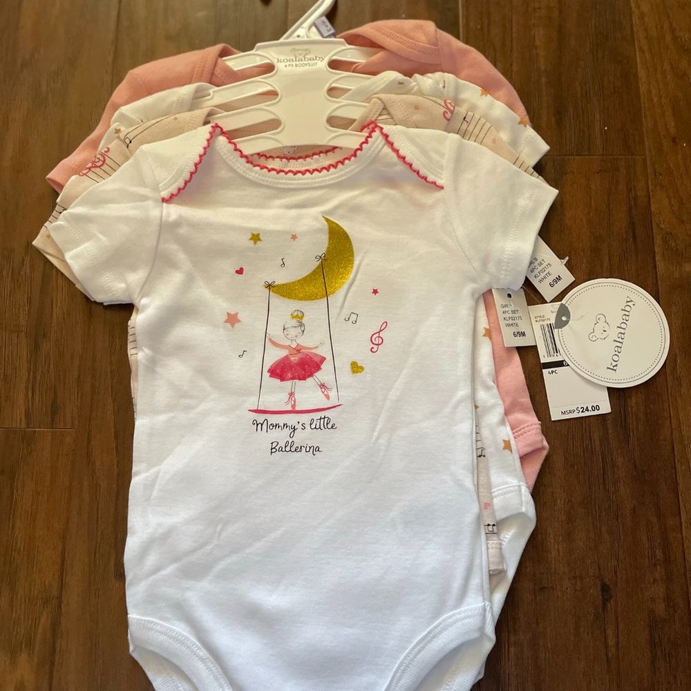 Koala Baby 4-piece Bodysuit set